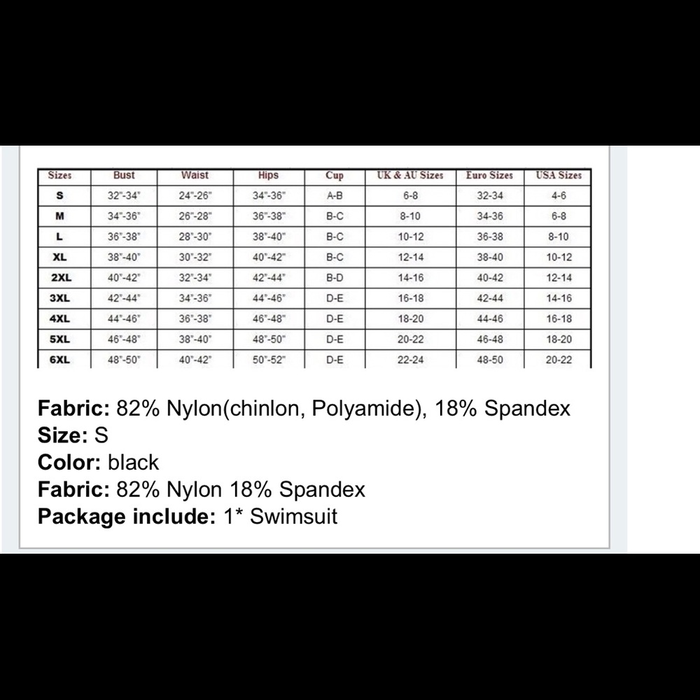 5 🌟 Sale 🌟 💎 Black Scalloped Monokini Bikini 💕 - Picture 5 of 6